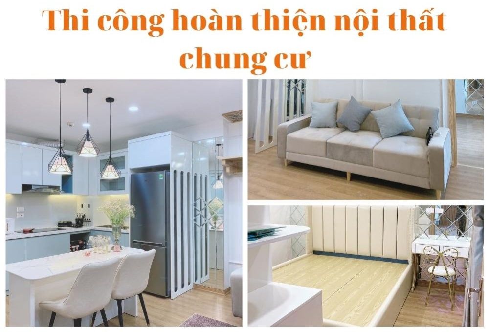 Thi công và trang trí hoàn thiện căn hộ chung cư 